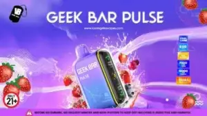 Geek Bar Pulse 5000 Puff Disposable Vape with Blueberry Ice Flavor