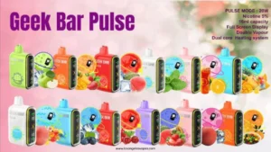 Geek Bar Pulse 5000 Puff Disposable Vape with Blueberry Ice Flavor