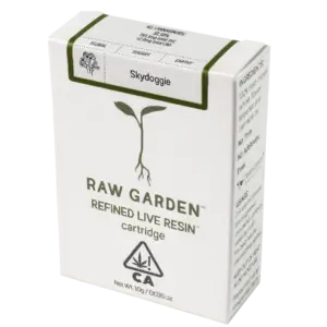 Raw Garden Live Resin LA Cartridge Close-Up – 510-thread vape