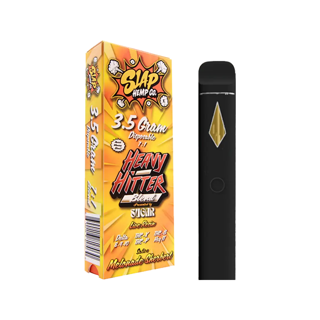 Heavy Hitters Live Resin Disposable Vape - 90%+ THC, Compact Design