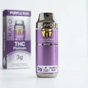 KAYO THC Platinum Disposable Purple Run 3 gram sativa hybrid vape pen